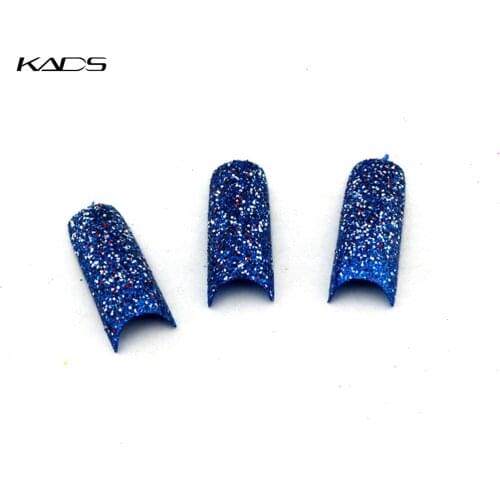 70pcs/pack New Acrylic 10 Colors for Choose False French Glitter fake nails Nail Art Tips Manicure fashion false nails