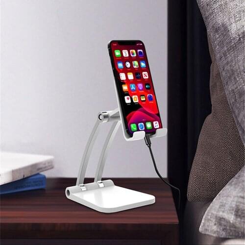 New Desktop Holder Tablet Stand Aluminium Tablet Stand For iPhone Samsung Xiaomi Adjustable Desk Holder for Mobile Phone Tablet