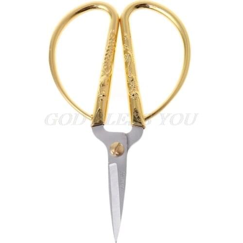 New Gold Dragon Phoenix Bonsai Scissors Wedding Shears Home Office Cutting Tool Drop Shipping