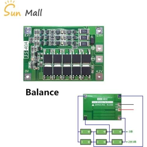 Upgrade 4S 40A Li-ion Lithium Battery 18650 Charger PCB BMS Protection Board with Balance For Drill Motor 14.8V 16.8V Lipo Cell