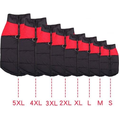 Dog Clothes For Small Medium Large Dogs Winter Warm Waterproof Vest Pet Clothing Zipper Jacket Coat Chihuahua Ropa Para Perros