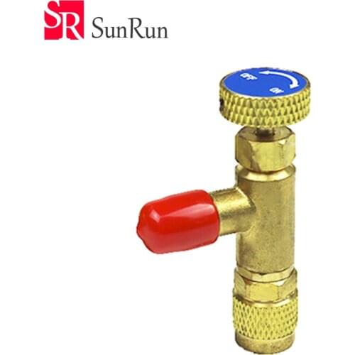 Refrigeration Charging Adapter HS-1221 R22 For 1/4" SAE to 1/4"SAE Safety Adaptor air conditioning charging valve