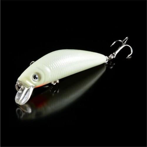 1PCS 8g 7cm Floating Luminous Minnow Fishing Lure Wobbler Hard Artificial Bait 3D Eyes Carp Crankbait Fishing Tackle
