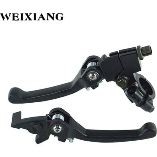 Aluminum Alloy Folding Handlebar Clutch Lever Fit Brake Lever Set For BBR CRF KLX YZF Motorcycle Dirt Bike Pit Dirt Bikes Parts