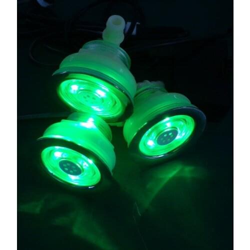5pcs recessed waterproof IP68 RGB LED underwater lamp massage LED jacuzzi air bubble jet led light without controller