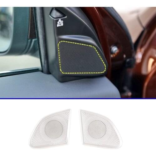 2pcs For Volvo XC60 2009-2017 Car Styling Audio Speaker Tweeters Cover Trim Sticker Auto Interior Accessories