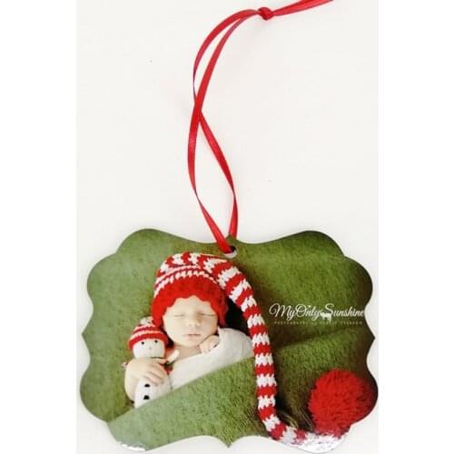 20pcs/Lot Sublimation Blank Christmas Decoration Pendant MDF Two-sided Printing DIY gifts Heat Transfer Printing