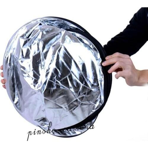 60cm Photography Camera Studio Multi Photo Disc Collapsible Light Reflector 5 in 1 24"
