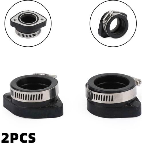 Artudatech 2PCS 28mm INTAKE CARB BOOT FLANGE MANIFOLD INTAKE For 110 125 140 150 160cc Engine Motorcycle Accessories Parts