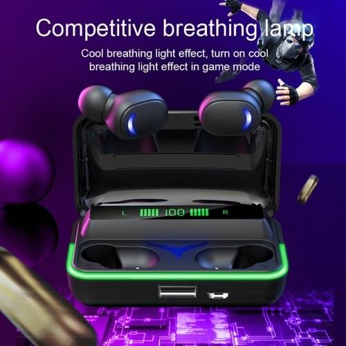 Wireless Earphones TWS Bluetooth-compatible 5.1 Earphones Sports Waterproof Headsets HiFi Stereo Earbuds with Microphones