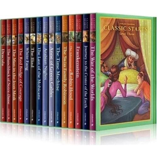 5-12 year Childrens English story book Sterling Classic Starts Series Level3 help child be reader early education book 15pc/set