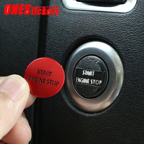 For Land Rover Range Rover Sport 2010-13 Discovery 4 2010-16 Aluminum Alloy Car Accessories Engine Start Stop Button Trim Cover
