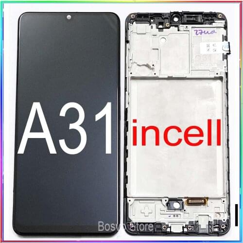 For Samsung A31 Lcd screen display with touch with frame assembly A315F A315F/DS