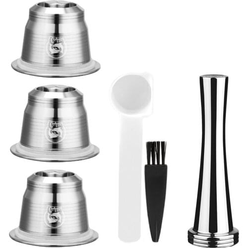 Stainless Steel Capsule Coffee Pod Mesh Filter Reusable Kitchen Cafe Tools