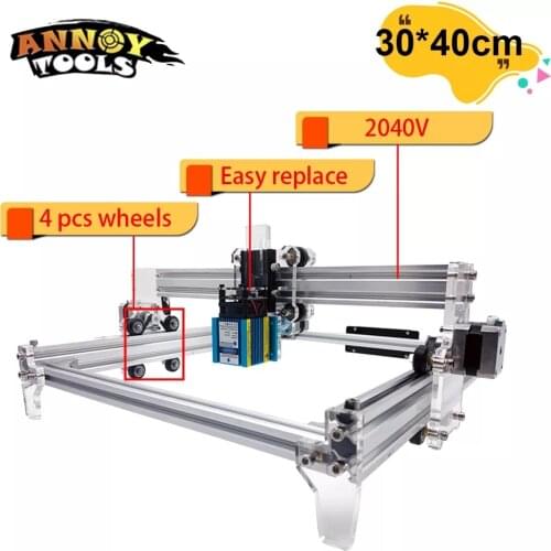 CNC Laser Engraving Machine Laser Router 30*40cm CNC Laser Cutter Wood Router Mini Printer Laser Engraver 30w/40W