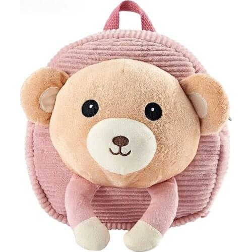 Cute Cartoon Kids Plush Backpack Toy School Bag Childrens Gifts Kindergarten Boy Girl Baby Student Bags Backpack