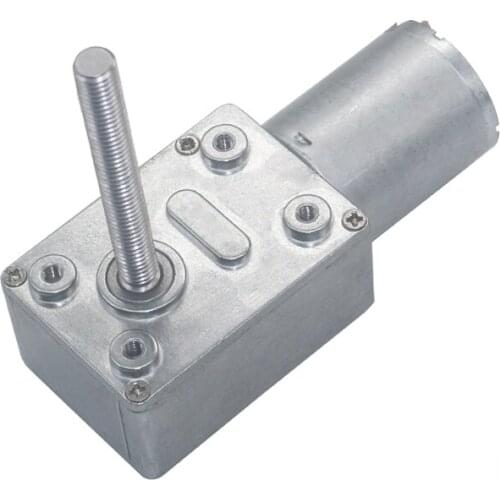 JGY370 Worm Gear Motor, M6 Screw Shaft, 4632-370 Gear Motor, 3V12V6V24V Motor,All-metal worm gear motor, carbon brush tile