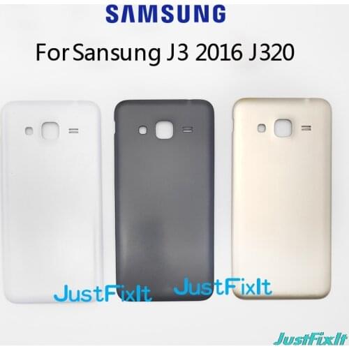 Original For Samsung Galaxy J3 2016 J320 SM- J320A J320F J320M J320FN Back Battery Housing Cover Case Battery Door Rear Lid