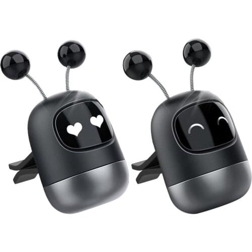 Car Air Freshener Auto Creative Mini Robot Air Vent Clip Parfum Flavoring Ventilation Outlet Aromatherapy Deodorant Car Interior