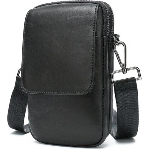 Casual Genuine Leather Messenger Bag Men Small Bag For Man Phone Bag Male Shoulder Bag Luxury Designer Mens Crossbody Bag