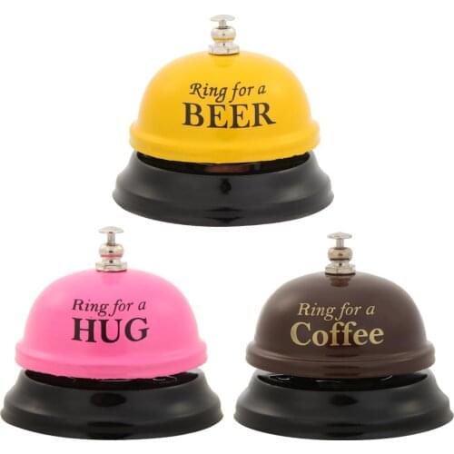 Hotel Counter Reception Restaurant Bar Ring Daily Durability Fashionable Practical Kitchen Bar Timer Yellow/Pink/Coffee