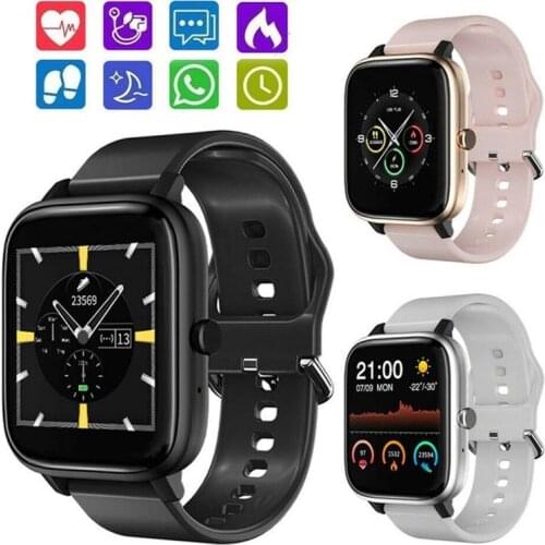 Touchscreen Smart Watch Heart Rate Monitoring Messages Call Reminder Bluetooth Smartwatch for Android Samsung Xiaomi Redmi