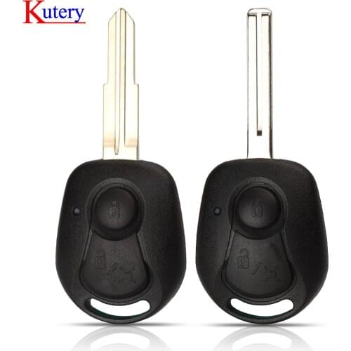 Kutery 20pcs 2 Button Car Key shell Replacement Fob Cover Case Remote Cover For Ssangyong Actyon Kyron Rexton korando