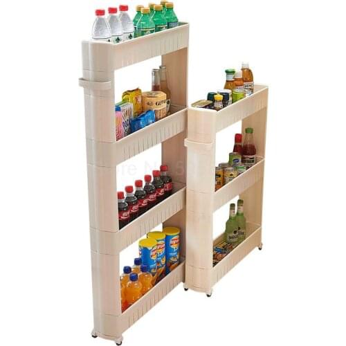 Bathroom bathroom quilted storage rack kitchen narrow cabinet refrigerator washing machine toilet slot shelf floor-standing