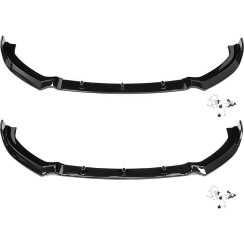 For S3 Style Front Bumper Lip Spoiler for Audi A3 S-Line 8V 2017 2018 Car Accessories