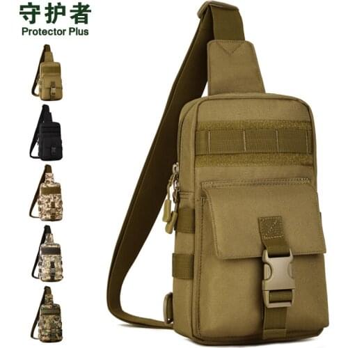 Tactical Chest Bag Protector Plus X217 Sports Bag Camouflage Nylon Military Trekking Pack Outdoor Hiking Cycling Bag Ipad bag