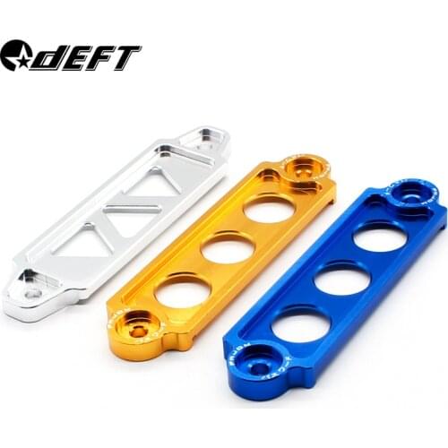 DEFT Car Battery Tie Down Brace Aluminum Alloy Battery Fasten Bracket Holder Modification Car Accessories for Honda Civic EK EG