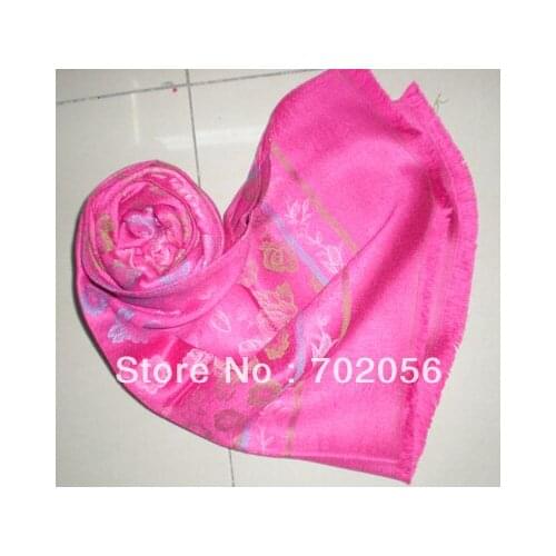 Girls jacquard weave floral Sarongs Hijabs shawl scarf wraps ponhos stole mixed colors 9pcs/lot 180*70cm SOFT WARM #3443