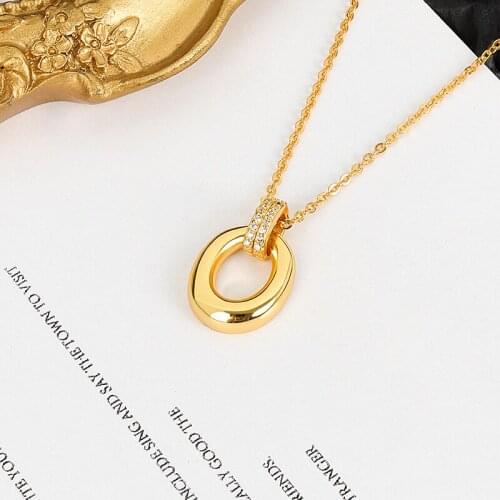 Classic Sparling Round Trendy Sterling Silver 925 Pendant Necklace for Women Fashion Link Chain Necklace Christmas Fine Jewelry