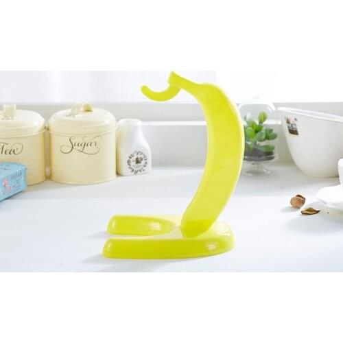 1PC Banana Shape Displaying Banana Hanger Rack Fruit Fresh Keeping Living Room Storage Bananas Hook Holder ENV 001