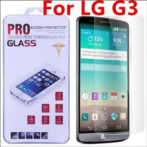 100pcs/lot 0.3MM 2.5D Explosion Proof Film Tempered Glass Screen Protector Protective For LG G3 Stylus D690 Toughened Glass