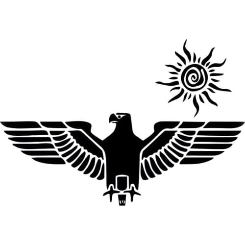 15X10.1CM Hawk Bird Flying Animal Car Stickers Decor Vinyl Decal Black/Silver S6-2478