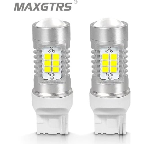 2x S25 1156 1157 7440 7443 W21W W21/5W P21W BA15S LED Bulb Auto Parking Back Up Brake Fog Reverse Lights Lamps Lens