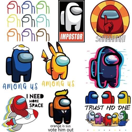 23 Styles Popular cartoon children hot game printing sticker Iron On T-shirt DIY heat transfer customizable vinyl for Children