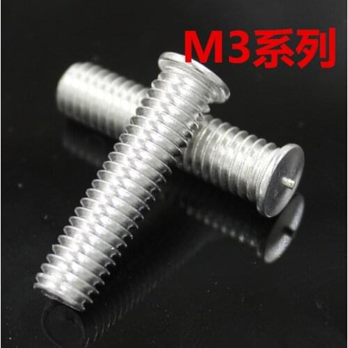 30pcs M3 M4 Spot welding screw aluminum alloy welded stud welding nail 6-40mm length