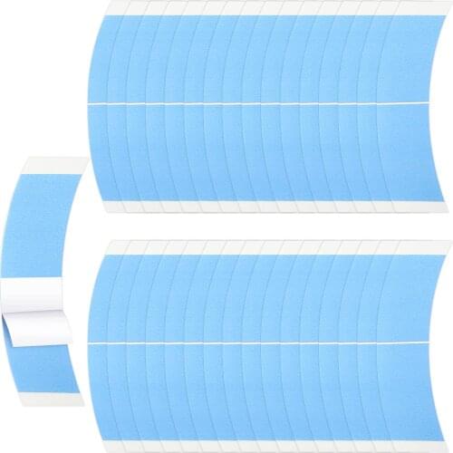 36 pieces Lace Front Wig Tape,Blue Water-Proof Strong Adhesive Double Sided Lace Wigs Tape