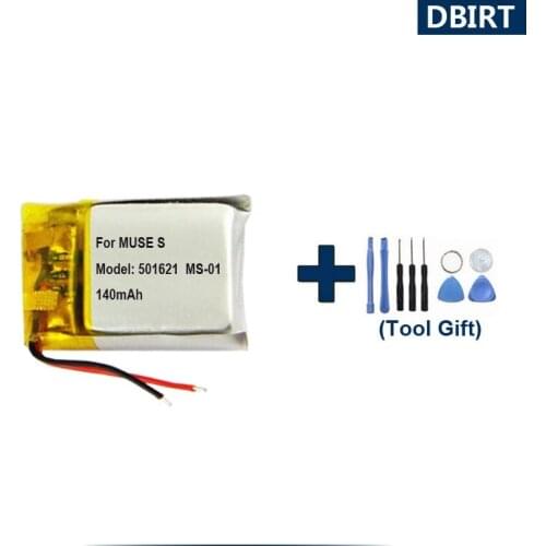 Tools Gift + 140mAh MS-01 MS01 AHB501621 051621 501621 Battery For Interaxon Muse S Headband Accumulator Batterie AKKU