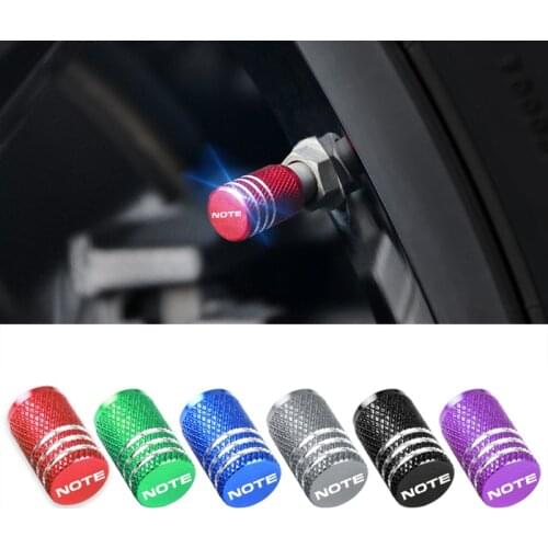 Aluminum New Wheel Tires Valves Tyre Stem Air valve Caps fit for Nissan NOTE E11 E12 Car styling