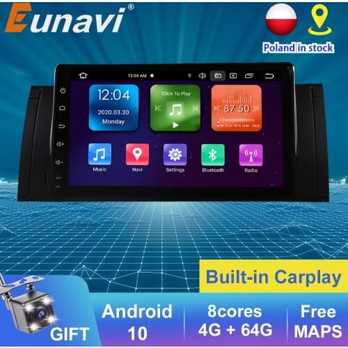 Eunavi DSP 2 din Android Car Multimedia Radio Player GPS Navigation Video For BMW E39 E53 X5 Range Rover 1 din no dvd autoradio