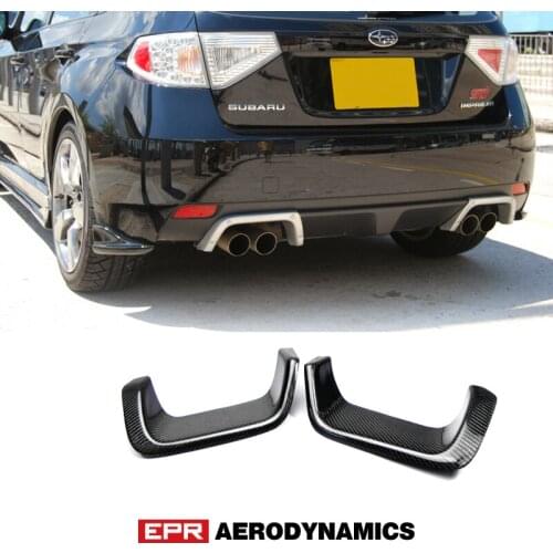 Car Accessories For Impreza GRB GRF 10 Hatch Carbon Fiber OEM Style Rear Bumper Exhaust Heat Shield Glossy Fibre Heatshield