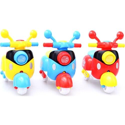 Kids Baby Cute Plastic Mini Motorcycle Toy Pull Back Diecast Motorcycle Early Model Educational Toys For Children