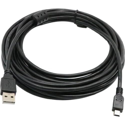 USB 2.0 Type A Male To Mini B 5 Pin Male Camera Cellphone Data Cable 5m