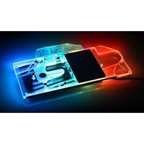 Bykski GPU Cooler Block For ASUS DUAL RTX2080/2070S 8G Evo,Water Cooling Graphics Card Full Cover Cooled Head,N-AS2080DUAL EVO-X