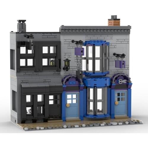 MOC Toys Magic building Movie City Street Scene Architecture Building Blocks Modular Construction Block Model Children Gift