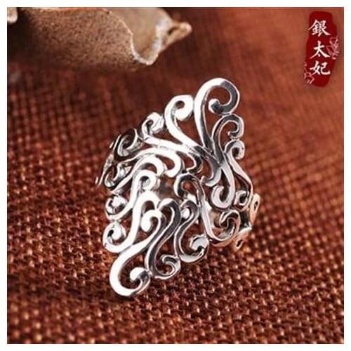 New Trendy Charm Large Flower Rings For Women Men Boho Knuckle Party Rings Punk Cocktail Jewelry Girls Gift anillos 2021