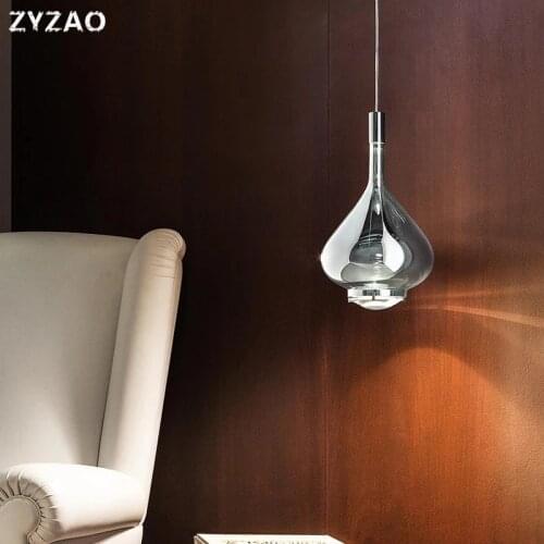 Nordic Dining Room Pendant Lamp Restaurant Bar Living Room Kitchen Hanging Light Fixtures Simple Modern LED Glass Pendant Lights